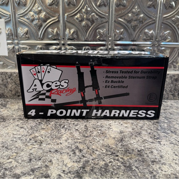 Aces Racing | Other | New Blkred E4 Certified 5 Point Safety Harnessutv ...